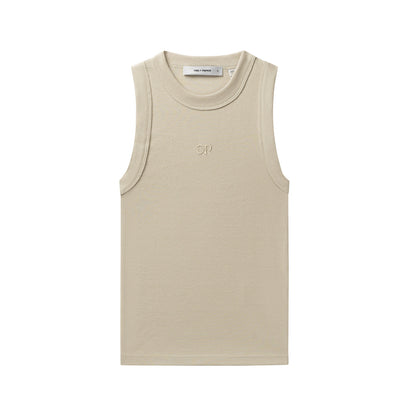 Peyote Beige Unit Rib Top