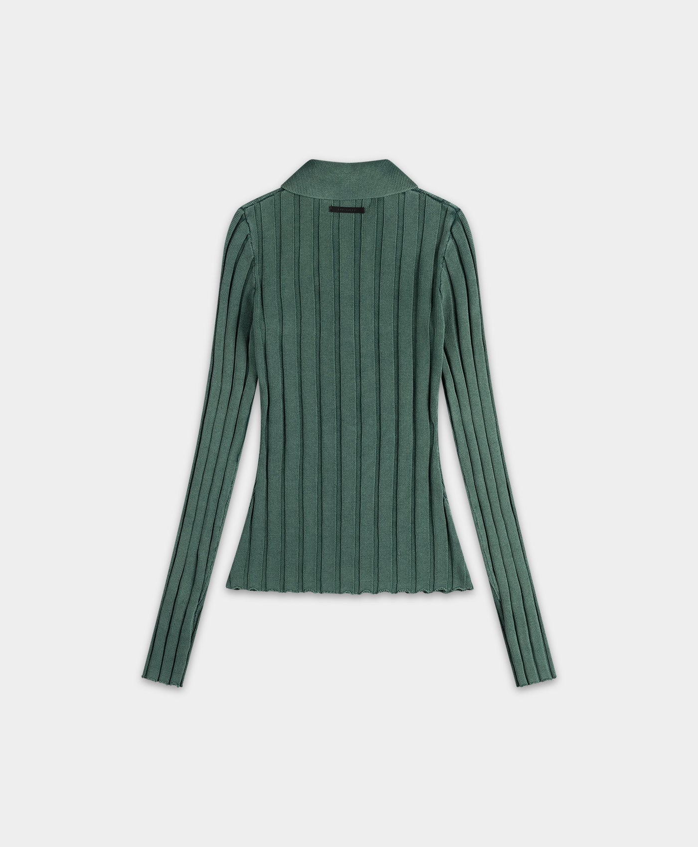 Bistro Green Washed Knit Cardigan