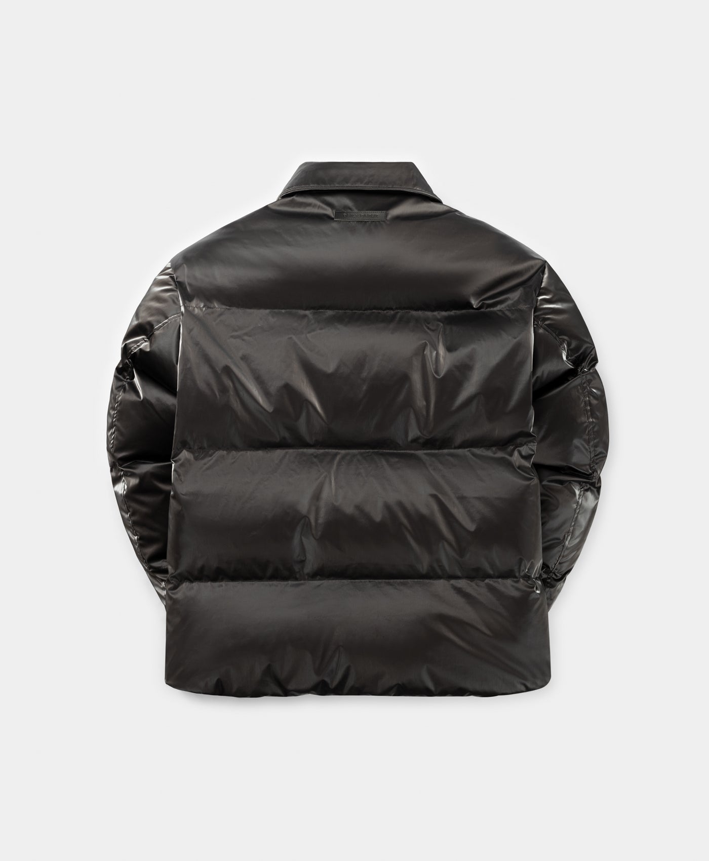 Obsidian Black Whole Shirt Puffer Jacket