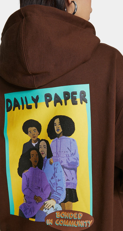 Chocolate Brown Horizo Hoody